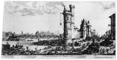 Vanha näkymä Pariisista, c1615-1635 1924 tekijältä Jacques Callot