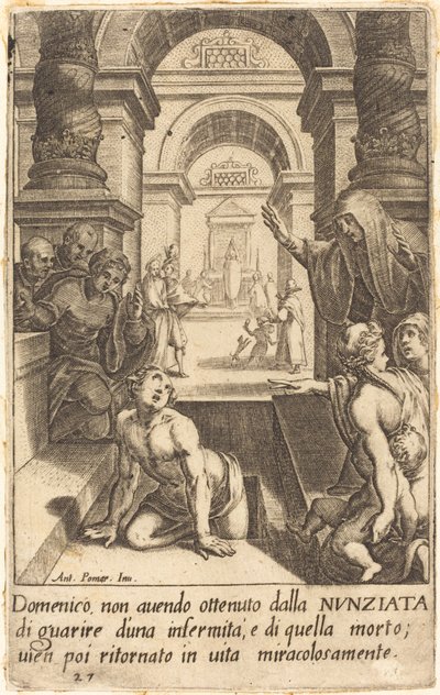 Domenico tekijältä Jacques Callot after Antonio Circignani