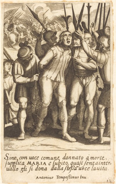 Kiinalais tekijältä Jacques Callot after Antonio Tempesta