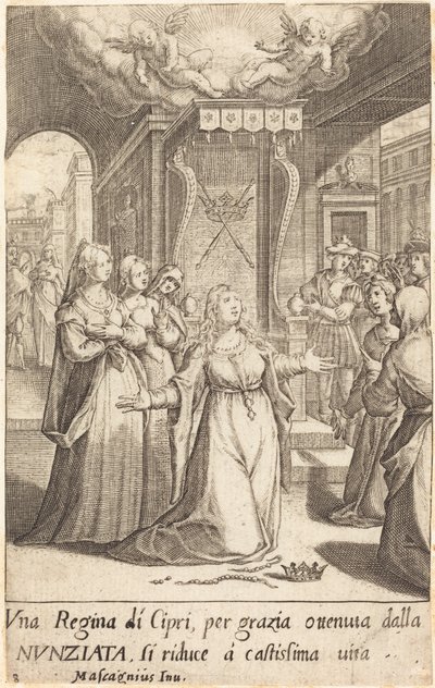 Kyproksen kuningatar tekijältä Jacques Callot after Donato Mascagni