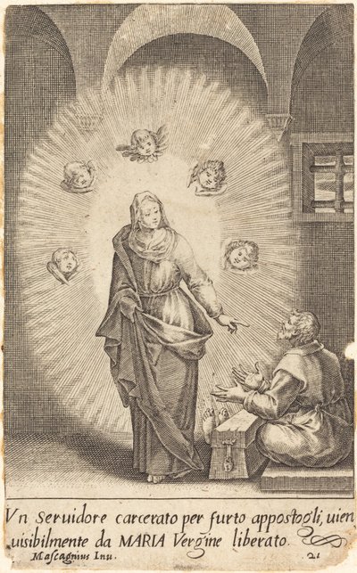 Toimitettu palvelija tekijältä Jacques Callot after Donato Mascagni