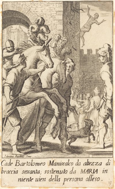 Bartolomeo, Farrier tekijältä Jacques Callot after Fabrizio Boschi