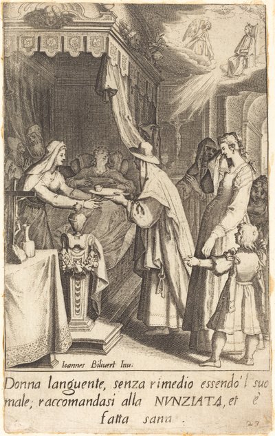 El malalt guarit finlandès tekijältä Jacques Callot after Giovanni Bilivert