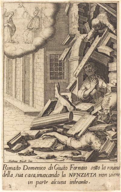 Domenico di Giusto tekijältä Jacques Callot after Matteo Rosselli