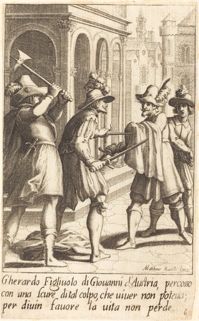 Gherardo tekijältä Jacques Callot after Matteo Rosselli