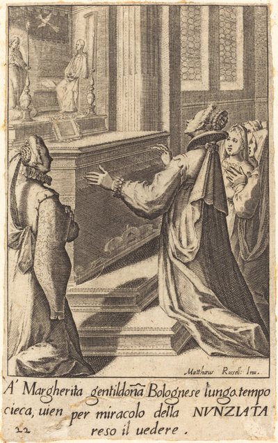 Margherita tekijältä Jacques Callot after Matteo Rosselli