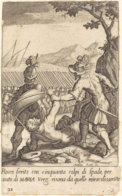 Rocco tekijältä Jacques Callot after Matteo Rosselli