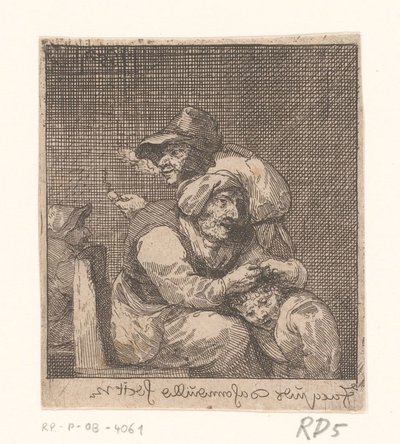 Lapsen huijaaminen vanhan naisen toimesta tekijältä Jacques Dassonville (attributed to)