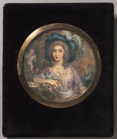 Mademoiselle Colombin muotokuva, 1788. tekijältä Jacques Delusee
