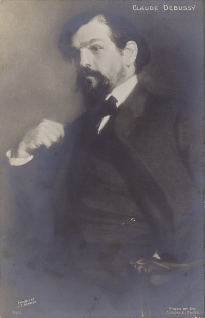 Claude Debussy, ranskalainen säveltäjä (1862-1918) tekijältä Jacques Emile Blanche