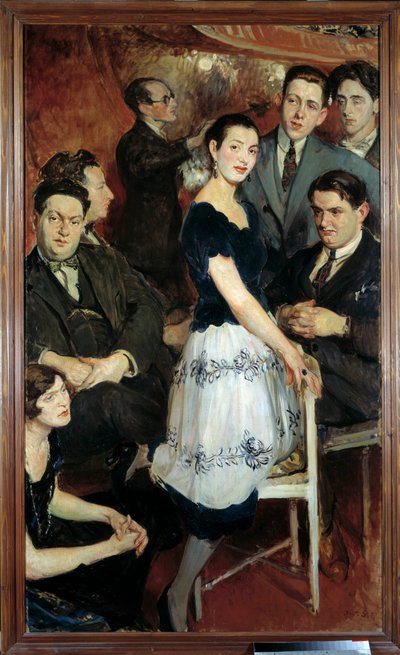 Kuuden hengen ryhmä tekijältä Jacques Emile Blanche