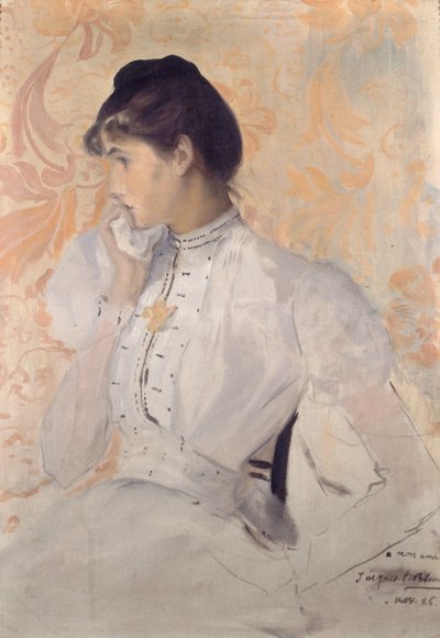 Henriette Chabotin muotokuva, 1886. tekijältä Jacques Emile Blanche