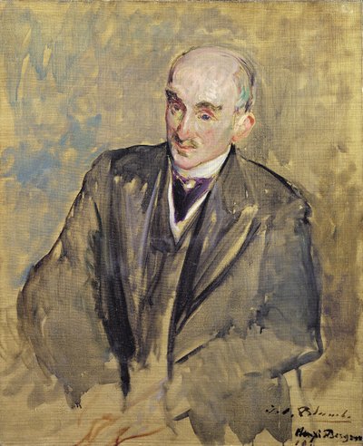 Tutkimus Henri Bergsonin (1859-1941) muotokuvaa varten 1911 tekijältä Jacques Emile Blanche