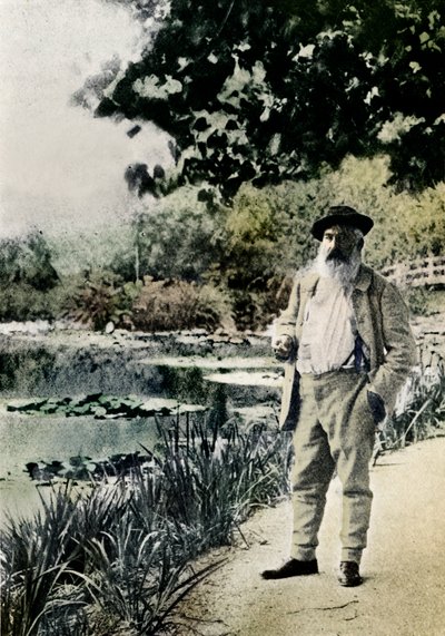 "Claude Monet, Giverny", 1905 tekijältä Jacques Ernest Bulloz