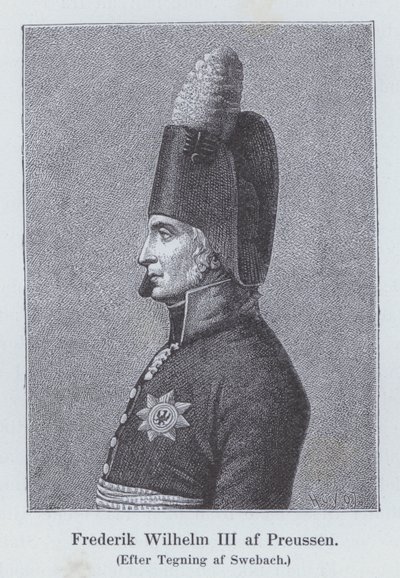 Frederick William III, Preussin kuningas (litho) tekijältä Jacques Francois Joseph (after) Swebach
