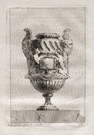 Maljakkosarja: levy 11, 1746. tekijältä Jacques Francois Joseph Saly