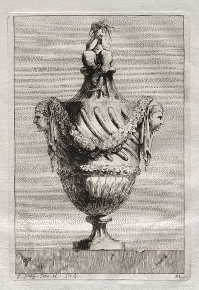 Maljakkosarja: levy 21, 1746. tekijältä Jacques Francois Joseph Saly