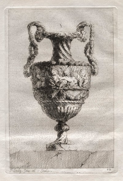 Maljakkosarja: levy 23, 1746. tekijältä Jacques Francois Joseph Saly