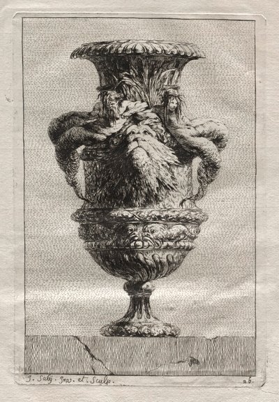 Maljakkosarja: lautanen 26, 1746. tekijältä Jacques Francois Joseph Saly