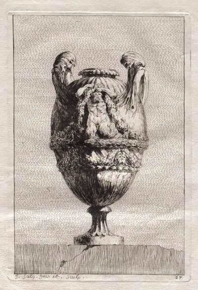 Maljakkosarja: levy 27, 1746. tekijältä Jacques Francois Joseph Saly