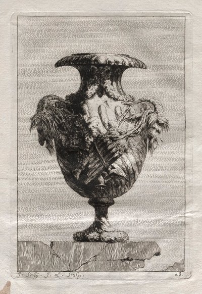 Maljakkosarja: levy 28, 1746. tekijältä Jacques Francois Joseph Saly