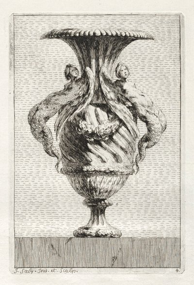 Maljakkosarja: levy 4, 1746. tekijältä Jacques Francois Joseph Saly