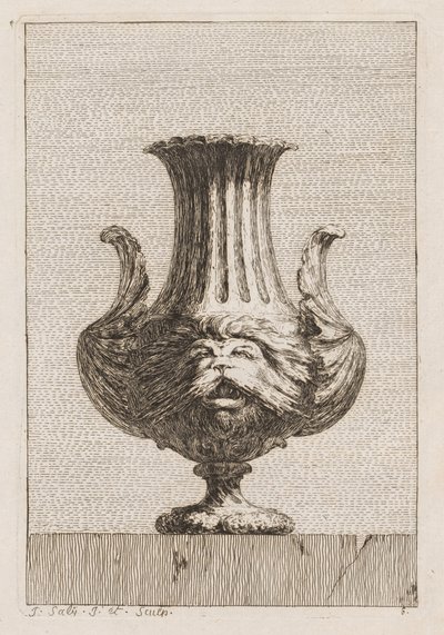 Maljakkosarja: levy 6, 1746. tekijältä Jacques Francois Joseph Saly