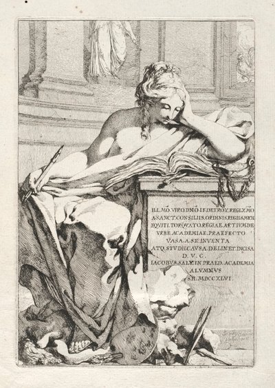 Sarja maljakoita: otsikkosivu, 1746. tekijältä Jacques Francois Joseph Saly