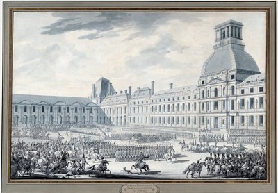 Napoleon Bonaparten (1769-1821) Revue des troupes Tuileries