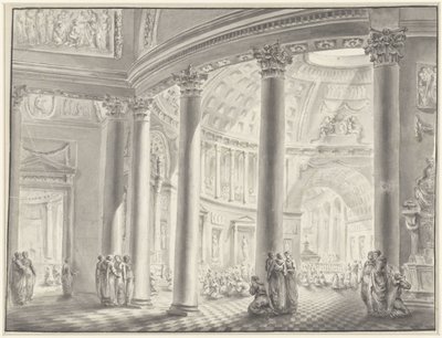 Kupolikirkon sisätilat tekijältä Jacques François Blondel