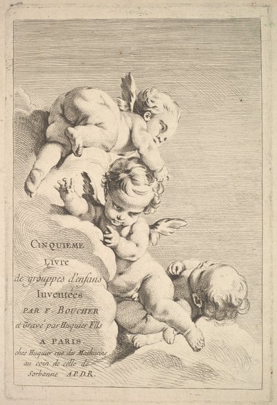 Etukappale, 1700-luvun puolivälistä loppu. tekijältä Jacques Gabriel Huquier