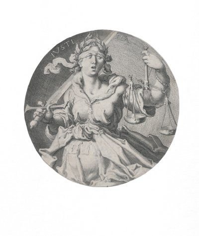 Justícia, 1593. finlandès tekijältä Jacques Gheyn