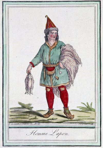 Lapin mies - Grasset Saint Sauveurin "" Encyclopedia of travels" -julkaisussa, toim. Pariisi 1796 tekijältä Jacques Grasset de Saint Sauveur
