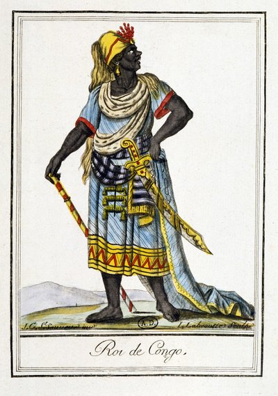 King in the Congo - J. Grasset Saint-Sauveurin "" Encyclopedia of Travels" -julkaisussa tekijältä Jacques Grasset de Saint Sauveur
