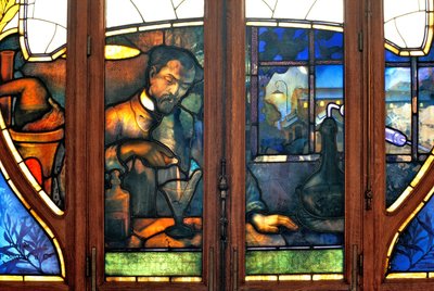 Nancy (osasto 54), Art Nouveau, Kauppa- ja teollisuuskamari, Jacques Gruberin lasimaalaukset (1870-1936) tekijältä Jacques Gruber