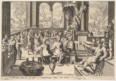 Allegoria lapsellisen kuninkaan hallitukselle, 1588. tekijältä Jacques II de Gheyn
