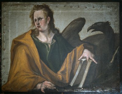 Pyhä Johannes Evankelista, 1588 tekijältä Jacques II de Gheyn