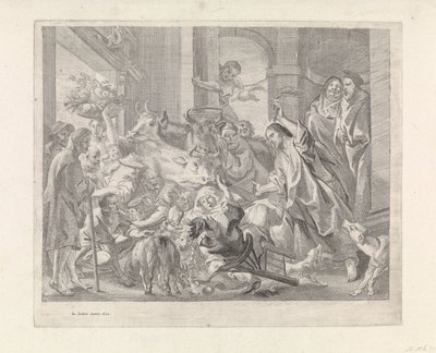 Kristus karkottaa kauppiaat temppelistä tekijältä Jacques Jordaens