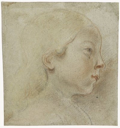 Lapsen pää, oikealle tekijältä Jacques Jordaens