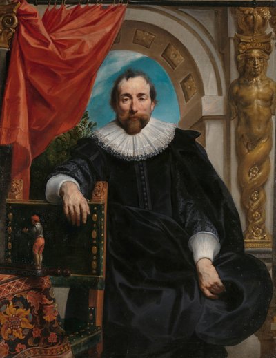 Rogier Le Witerin ja hänen vaimonsa Catharina Behaghelin muotokuvia Antwerpenin kauppiaan Rogier Le Witerin muotokuva tekijältä Jacques Jordaens