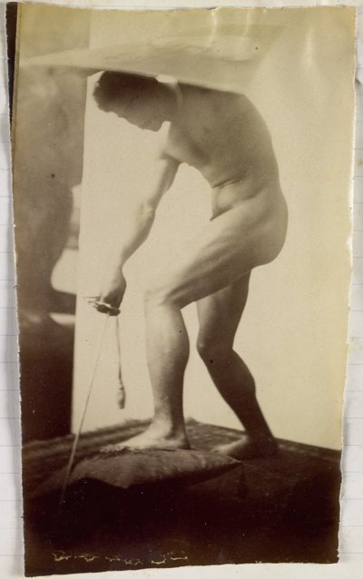 Tutkimus miesalastomasta mallista Jacques de Lalaingin studiossa tekijältä Jacques Lalaing (attributed to)