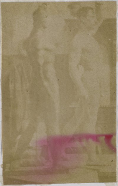 Tutkimus miespuolisesta alastomasta mallista seisomassa ja sivulta katsottuna Jacques de Lalaingin studiossa tekijältä Jacques Lalaing (attributed to)