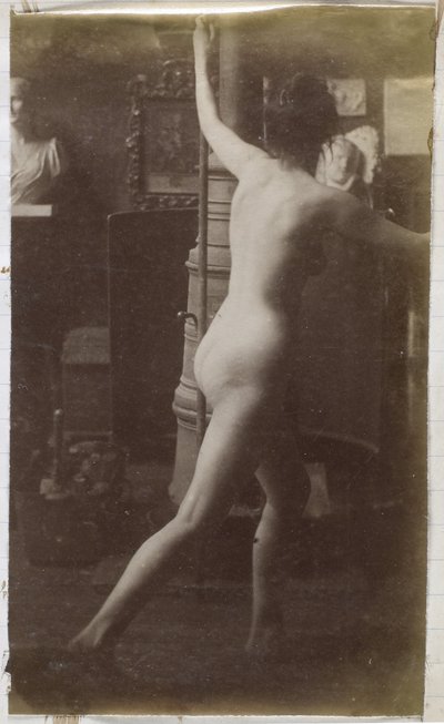 Tutkimus alaston naismallista, takaa katsottuna, Jacques de Lalaingin studiossa tekijältä Jacques Lalaing (attributed to)