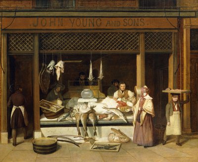John Young ja Sons, kalakauppiaat, tekijältä Jacques Laurent Agasse