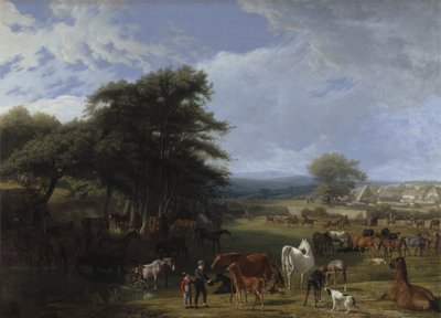 Lord Riverin hevostila, Stratfield Saye tekijältä Jacques Laurent Agasse