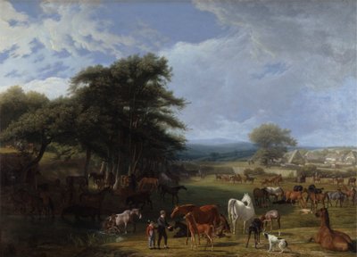 Lord Riversin hevostila, Stratfield Saye tekijältä Jacques Laurent Agasse