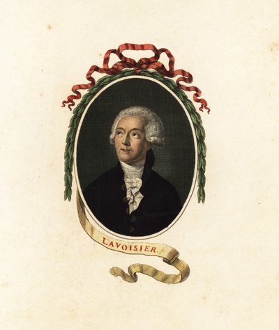 Antoine Lavoisier, ranskalainen kemisti, taloustieteilijä ja aatelismies. 1805 (kaiverrus) tekijältä Jacques Louis (after) David