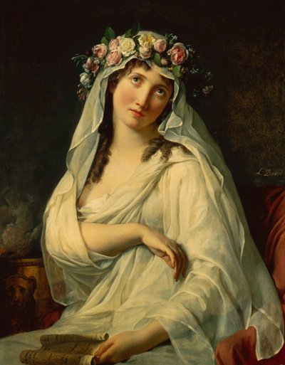 Kukilla kruunattu Vestal-neitsyt tekijältä Jacques Louis David