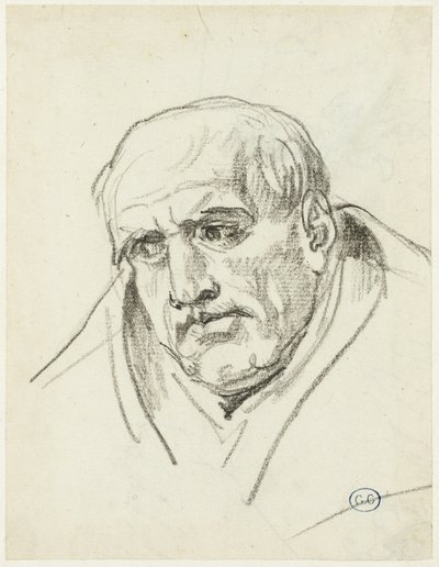 Vanhemman miehen rintakuva tekijältä Jacques Louis David