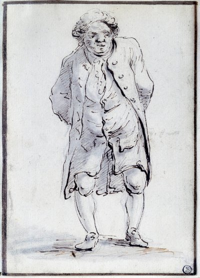 Sarjakuva Honore Gabriel (Honore-Gabriel) Riqueti, Mirabeaun kreivi (1749-1791) Ain. Jacques Louis Davidin (1748-1825) piirustus 1700-luvulla. Himmeä. 0,17x0,12 m. Pariisi, Louvre-museo tekijältä Jacques Louis David